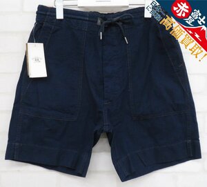 3P4545/未使用品 RRL インディゴリップストップフィールドショーツ ダブルアールエル ショートパンツ