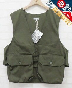 7T7324/未使用品 ENGINEERED GARMENTS ウェザーポプリン Fowl Vest エンジニアードガーメンツ ファウルベスト