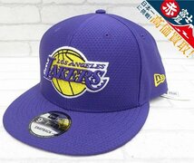 1H6542/未使用品 NEW ERA 9FIFTY HEXTECH ロサンゼルスレイカーズ スナップバックキャップ ニューエラ_画像1