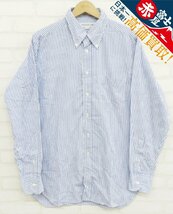 7T7572【クリックポスト対応】INDIVIDUALIZED SHIRTS 長袖BDストライプシャツ インディビジュアライズドシャツ_画像1