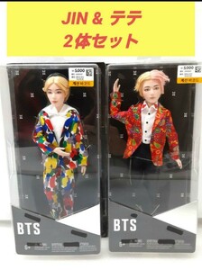 韓国 BTS フィギュア JIN テテ 2体セット ダイソー 限定 マテル 韓国アイドル 防弾少年団