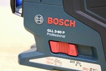 8287A22 美品 BOSCH ボッシュ 測量機器一式 レーザー墨出し器/GLL3-80P 受光器/LR2 ブラケット/1608M0070F 三脚/BT150-5/8_画像5