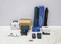 8287A22 美品 BOSCH ボッシュ 測量機器一式 レーザー墨出し器/GLL3-80P 受光器/LR2 ブラケット/1608M0070F 三脚/BT150-5/8_画像1