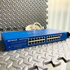 599【通電OK】 NETGEAR JGS524 ギガビット 24ポート アンマネージ スイッチ Gigabit switch スイッチングハブ ネットギア ネットワーク