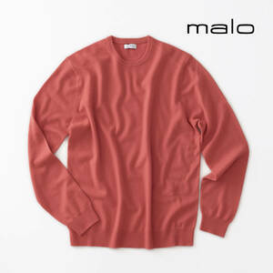 ■Malo マーロ/ マロ ■新品 カシミヤウール クルーネック メンズ ニット セーター 1点限り■春秋冬着られる■8万円■3863