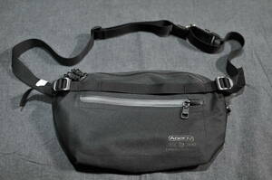 AS2OV アッソブ ショルダーバッグ WATER PROOF CORDURA 305D FANNY PACK ファニーパック ウエストバッグ ブラック