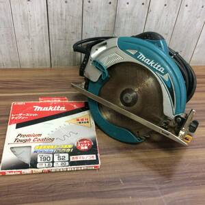 【RH-6997】中古品 makita マキタ 190mm マルノコ 5837BA 未使用チップソー付き 丸のこ