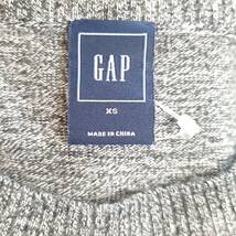 GAP ギャップ　薄手　ニット　セーター　メンズ　ユニセックス　グレー　XS_画像6