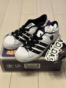 アディダス adidas コーン KoRn スーパーモデファイド SUPER MODIFIED FTWWHT/CBLACK/RICPUR US8.5 26.5cm 国内正規 新品未使用品