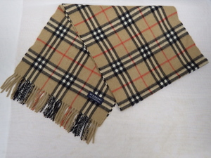 BURBERRY LONDON　バーバリー　カシミヤ100％　ノバチェック　マフラー　全長148cm×幅32cm