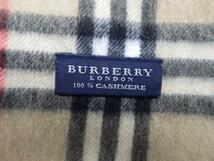 BURBERRY LONDON　バーバリー　カシミヤ100％　ノバチェック　マフラー　全長148cm×幅32cm_画像5