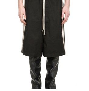 1円～■売り切り■リックオウエンス Rick Owens 14AW side line big shorts サイド ライン ビッグ ショーツ サルエル パンツ 黒 DRKSHDW