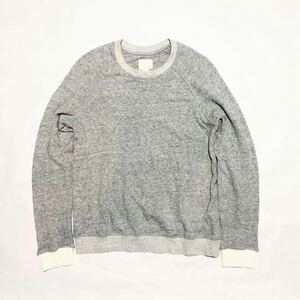 BAND OF OUTSIDERS/CREW NECK SWEATER/SWEAT/Heather Grey/バンドオブアウトサイダーズ/スウェットトレーナー/ヘザーグレー/Size M