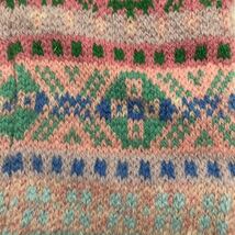 Jamieson's/Fair Isle Knit Scarf/Shetland Isle/Made in Scotland/ジャミーソンズ/フェアアイル ウール100%/マフラー/スコットランド製_画像7