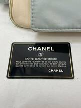 KT1113 CHANEL/シャネル スポーツライン ショルダーバッグ クロスボディ ナイロン ココマーク 薄ピンク×水色系 ギャランティカード付き_画像10