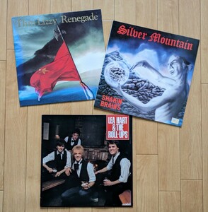 洋楽 LP 3枚◆リー ハート アンド ロールアップス/Lea Hart& The Roll-Ups◆Thin Lizzy Renegade Silber Mountain SHAKINBRAINS レコード