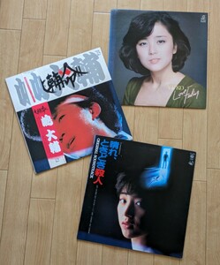 LP サイズ レコード 3枚◆石川優子/晴れ、ときどき殺人　渡辺典子/嶋大輔◆中古