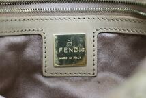 フェンディ/FENDI/マンマバケット/ニット/ワンショルダーバッグ/ハンドバッグ/ラメ/ゴールド/ベージュ/編み込み_画像8