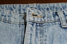 【国内正規品 日本製】90s ビンテージ WRANGLER ラングラー M1905-25 ケミカルウォッシュインディゴ テーパードデニムパンツ ジーンズ Ｗ34_画像8