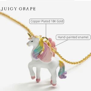 JUICY GRAPE ユニコーンのネックレス