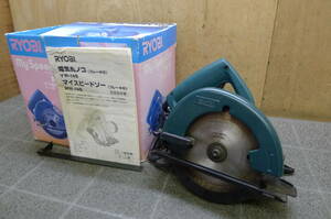 JJ513 RYOBI マイスピードソー(ブレーキ付) MW-14S 消費電力550W 5.7A 50/60Hz 丸ノコ径:外径140mm 最大切断能力42mm 木工用 動作OK/100