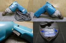 KK013 電動工具 5点 [Makita 7型マルノコ M5800A, 他][日立 電気ドリル NU-DH2, 丸のこ PS6-2], 他 まとめてセット 動確済 難あり有 /140_画像2