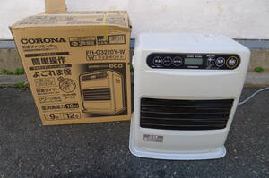 KK130 CORONA Corona kerosene fan heater FH-G3220Y shell white tree structure 9 tatami concrete 12 tatami operation verification settled 2020 year made /140