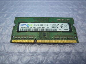 SAMSUNG　ノートPC用メモリ　4GB　PC3L-12800S　DDR3L-1600　動作確認済　動作保証　QH0 1351