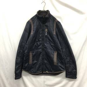 KZ7133★G-STAR RAW : ヴィンテージ加工 中綿ジャケット★L★ネイビー系 ジースターロウ