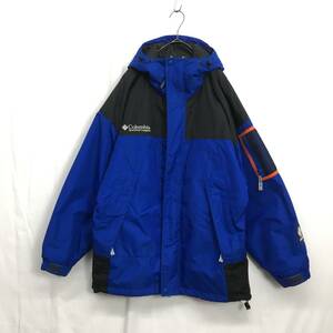 KZ7206★Columbia SPORT : 90's CHALLENGER JACKET★M★青/黒系 コロンビアスポーツ 中綿チャレンジャージャケット