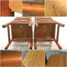 □柏木工 KASHIWA ダイニングチェア 2脚セット 無垢材 木製 食卓椅子 ZC11 カントリー調 イス いす 椅子 チェア アームレス □23110606_画像7