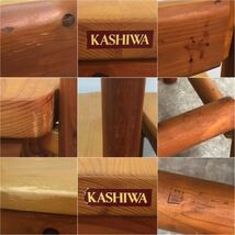 □柏木工 KASHIWA ダイニングチェア 2脚セット 無垢材 木製 食卓椅子 ZC11 カントリー調 イス いす 椅子 チェア アームレス □23110606_画像8