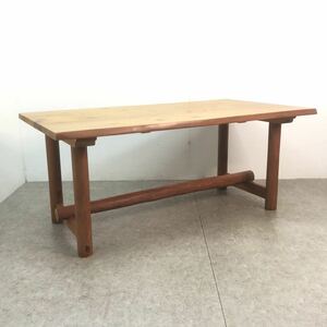 □柏木工 KASHIWA ダイニングテーブル 木製 無垢材 食卓テーブル 机 ZT-24 テーブル リビング カントリー調 ログハウス □23111101