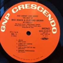Max Roach And Clifford Brown / In Concert LP GNP Crescendo・KING RECORD_画像3
