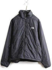 ノースフェイス 中綿 ナイロン ジャケット メンズ S / 古着 The North Face フルジップ ブルゾン アウトドア ハイネック プリマロフト 黒