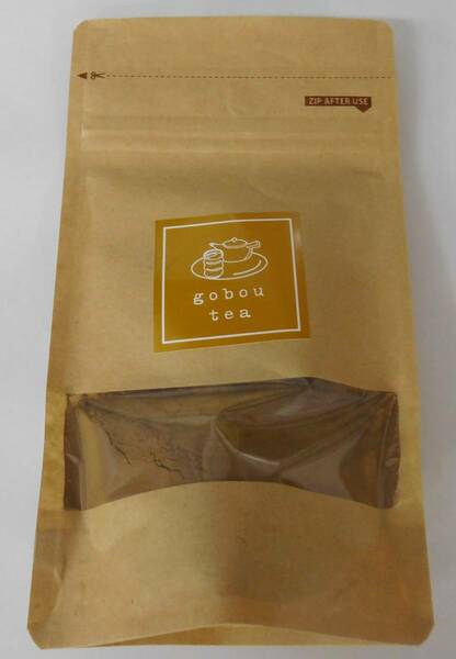 【卸価格】ごぼう茶粉茶　クラフト袋　（皮のお茶を微粉末にしています）30g×30　＠420（税込）
