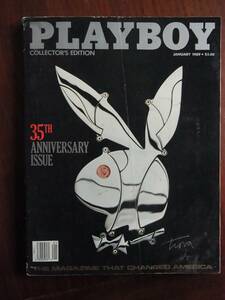 1989年米雑誌Playboyプレイボーイ 1月号－創刊35周年記念号