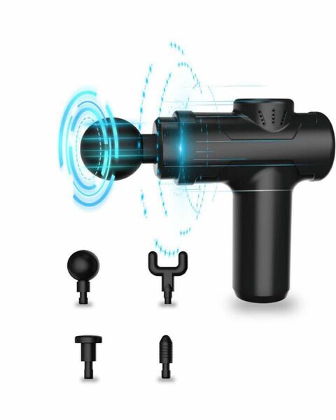 筋膜リリースガン ミニ 6段階振動 4個ヘッドセット