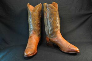  as good as new ru Casey western boots Camel Ostrich 11D