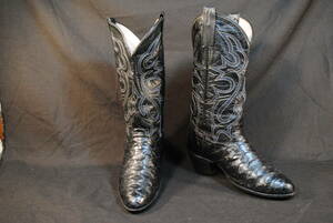 Custom Western Boots Black Alikui 8b