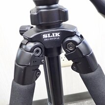 【 まとめ 2点セット 】 スリック ABLE 400 DX-LE + U7700 雲台付 中型三脚 カメラスタンド SLIK 1円スタート_画像4