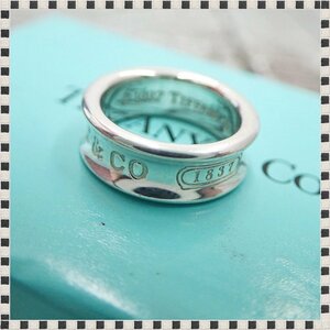 ティファニー T&CO 1837 ナロー リング SV925 スターリングシルバー 約9号 重量7.0g Tiffany&co