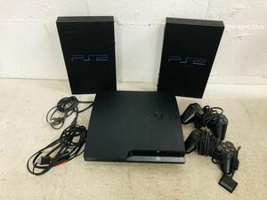 h1115-04★ ゲーム機 SONY PS2 PS3 本体 コントローラー プレイステーション PlayStation まとめて 3点 