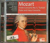 【BBC】モーツァルト　ヴァイオリン協奏曲第5番「トルコ風」・フルートとハープのための協奏曲　BBCウェールズ国立管　　-A5-　CD_画像1