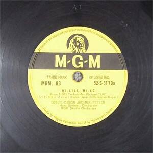 SP盤 レコード ハイ・リリ、ハイ・ロー / レスリイ・キャメロン メル・フィーラー / MGM-83 ny32