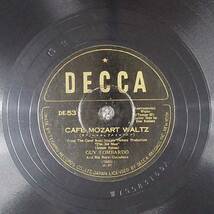 SP盤 レコード GUY LOMBADO / CAFE MOZART WALTZ / 第三の男 歌謡曲 流行歌 DE-53 DECCA ny88_画像1