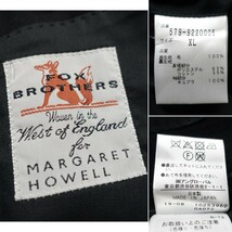 【美品】FOX BROTHERS 銘品 Margaret Howell スーツ セットアップ 秋冬 フォックスブラザーズ マーガレットハウエル 黒 ブラック XL/L_画像7