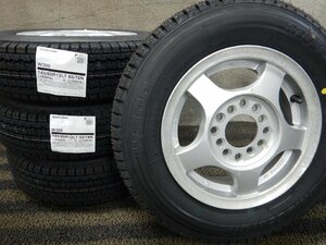 SHT7413■新品スタッドレス 145/80R12 80/78N LT BRIDGESTONE W300 社外アルミ 4.5J 4H 2022年製★条件付送料無料★軽トラ バランス済