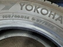 パF4422②■165/80R14 97/95N LT　2本のみ　YOKOHAMA ICEGUARD IG91　送料無料 冬 ’19年 8.5分山 バネット ボンゴ 8PR相当_画像10