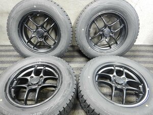  подлинная вещь paT8363#185/70R14 DUNLOP WINTERMAXX01 ENKEI "Enkei" 6J 4H +38 PCD100* условия есть бесплатная доставка * редкий легкий 14 дюймовый 